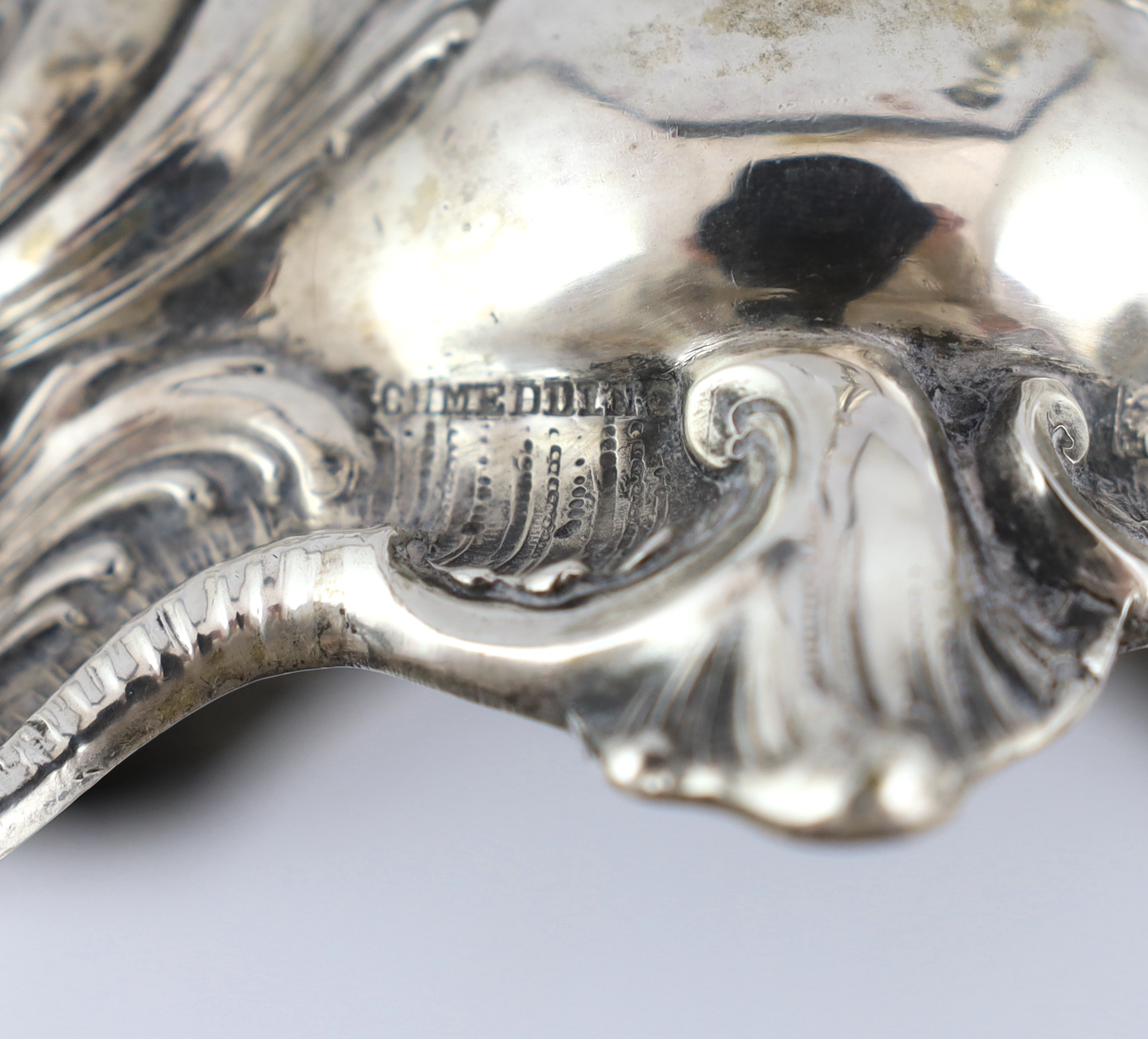 A pair of early 20th century German 800 standard silver candlesticks, by Schmedlin